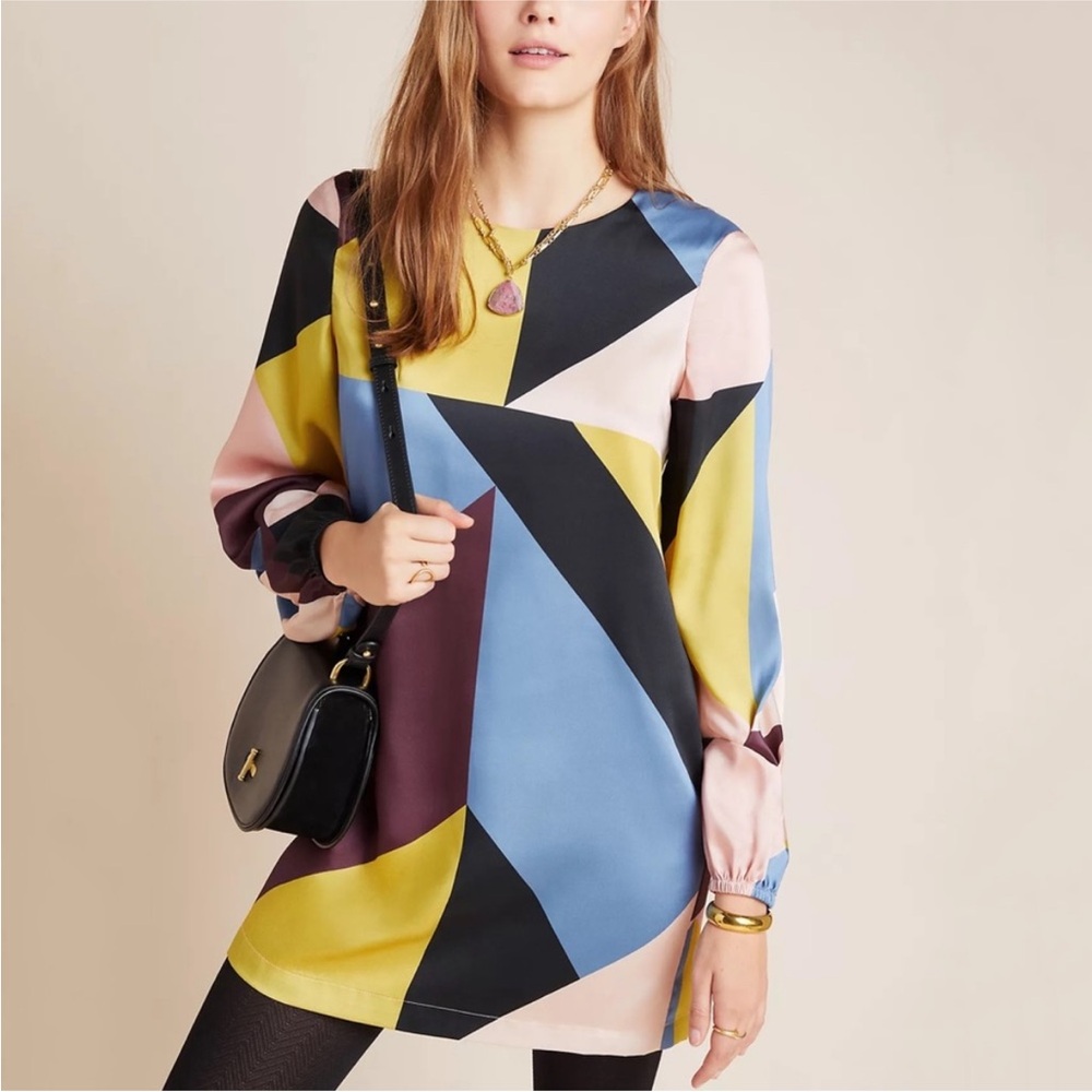 Anthropologie Corey Lynn Calter Synne Abstract Print Tunic Too NWT Flaws Size XS
